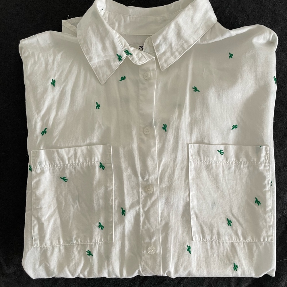 Madewell courier shirt in cactus print